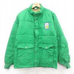S★古着 スイングスター 長袖 ナイロン ジャケット メンズ 80年代 80s Prinep 緑 26feb13