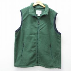 L★古着 Wear Guard フリース ベスト メンズ 緑 26feb17