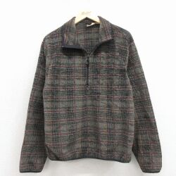 【20%OFF】ウールリッチ 00s ハーフジップフリースジャケット ポーラテック ブラックチェック S | 古着