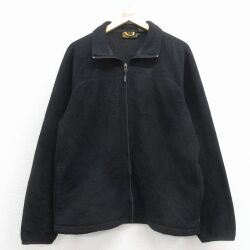 M★古着 ティンバーランド 長袖 フリース ジャケット メンズ 00年代 00s ワンポイントロゴ 黒 26feb26