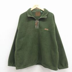 G.H.BASS 00s ハーフジップフリースジャケット グリーン XL | 古着