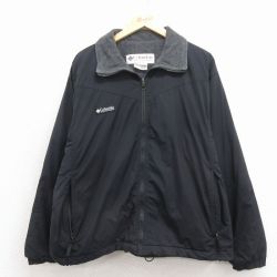 L★古着 コロンビア 長袖 ジャケット メンズ 00年代 00s 黒 内側フリース 26apr02