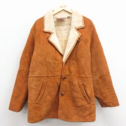 L★古着 マルボロ 長袖 スエード ムートン ジャケット メンズ 90年代 90s 【spe】 26jan09