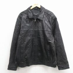ドッカーズ レザージャケット ブラック XL | 古着
