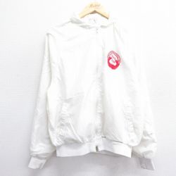 【50%OFF】M★古着 キングルイ 長袖 ナイロン ジャケット メンズ 80年代 80s Spa 白 ホワイト 24dec09 中古 アウター ウインドブレーカー