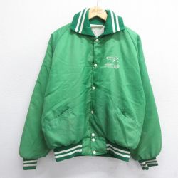 L★古着 ホロウェイ 長袖 ナイロン ジャケット メンズ 80年代 80s MARLEY ラグラン USA製 緑他 グリーン 内側キルティング 24dec09 中古 アウター ウインドブレーカー