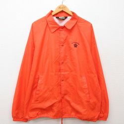【20%OFF】XL★古着 長袖 ナイロン ジャケット メンズ 90年代 90s ロチェスター ラグラン オレンジ 24dec09 中古 アウター ウインドブレーカー
