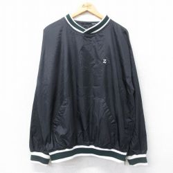 【50%OFF】ジャージーズ 00s ナイロンジャケット ワンポイントロゴ ブラック L | 古着