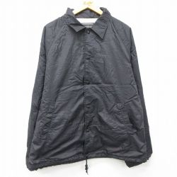 L★古着 長袖 ナイロン ジャケット メンズ 90年代 90s ラグラン 黒 ブラック 25feb06 中古 アウター ウインドブレーカー