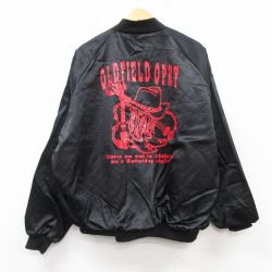 XL★古着 長袖 ナイロン ジャケット メンズ 90年代 90s ウエスタンブーツ ラグラン 大きいサイズ 黒 ブラック 25feb14 中古 アウター ウインドブレーカー