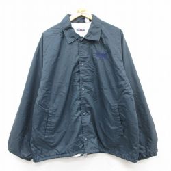 L★古着 ジャージーズ 長袖 ナイロン ジャケット メンズ 00年代 00s MASTERS ラグラン 紺 ネイビー 25feb14 中古 アウター ウインドブレーカー