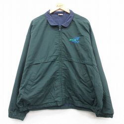 【50%OFF】XL★古着 長袖 ナイロン ジャケット メンズ 90年代 90s AFSCME 大きいサイズ 緑 グリーン 25feb15 中古 アウター ウインドブレーカー
