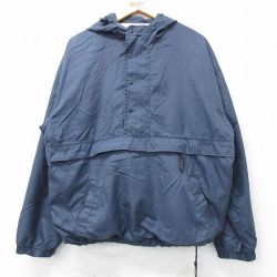 L★古着 ホロウェイ 長袖 ナイロン ジャケット パーカー メンズ 00年代 00s 紺 ネイビー 25feb25 中古 アウター ウインドブレーカー