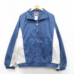 【20%OFF】XL★古着 ウィルソン 長袖 ナイロン ジャケット メンズ 紺他 ネイビー 25feb25 中古 アウター ウインドブレーカー