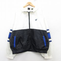 XL★古着 JCペニー 長袖 ナイロン ジャケット メンズ 90年代 90s USAオリンピック 大きいサイズ 黒他 ブラック 25mar04 中古 アウター ウインドブレーカー