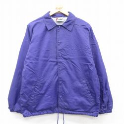 M★古着 長袖 ナイロン ジャケット メンズ 00年代 00s ラグラン 紫 パープル 25mar25 中古 アウター ウインドブレーカー