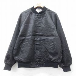 L★古着 長袖 ナイロン ジャケット メンズ 90年代 90s ラグラン USA製 黒 ブラック 25sep16 中古 アウター ウインドブレーカー