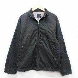 L★古着 ギャップ GAP 長袖 ナイロン ジャケット メンズ 00年代 00s リップストップ 黒 ブラック 内側メッシュ 25sep20 中古 アウター ウインドブレーカー
