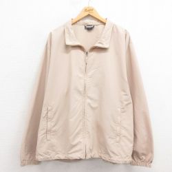 XL★古着 ランズエンド 長袖 ナイロン ジャケット メンズ 00年代 00s 大きいサイズ ベージュ カーキ 25sep26 中古 アウター ウインドブレーカー