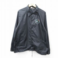 L★古着 長袖 ナイロン ジャケット メンズ 80年代 80s バスケットボール ハワイ ラグラン USA製 黒 ブラック 25sep26 中古 アウター ウインドブレーカー