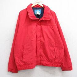 XL★古着 ウールリッチ WOOLRICH 長袖 ナイロン ジャケット メンズ 90年代 90s 赤 レッド 25sep30 中古 アウター ウインドブレーカー