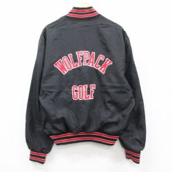 XL★古着 ホロウェイ 長袖 ハーフジップ ナイロン ジャケット メンズ 90年代 90s WOLFPACK USA製 黒他 ブラック 25oct08 中古 アウター ウインドブレーカー