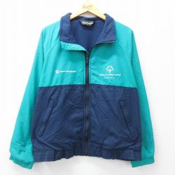 80s ラグランナイロンジャケット テクノロジー グリーン XL | 古着