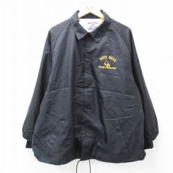 XL★古着 長袖 ナイロン ジャケット メンズ 90年代 90s DOTY BROS ラグラン 大きいサイズ USA製 黒 ブラック 25oct14 中古 アウター ウインドブレーカー