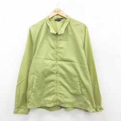 【20%OFF】L★古着 長袖 ナイロン ジャケット スイングトップ メンズ 70年代 70s ラグラン タロン 薄緑 グリーン 25oct23 中古 アウター ウインドブレーカー