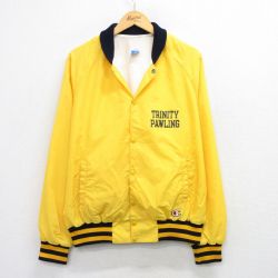 【50%OFF】チャンピオン 90s ラグランナイロンジャケット トリニティポーリング イエロー L | 古着