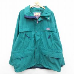 アメリカンイーグル ナイロンジャケット 内側メッシュ グリーン XL | 古着