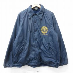 L★古着 チャンピオン champion 長袖 ナイロン ジャケット メンズ 70年代 70s ランタグ TOASTMASTERS ラグラン USA製 紺 ネイビー 内側ボア 25nov05 中古 アウター ウインドブレーカー