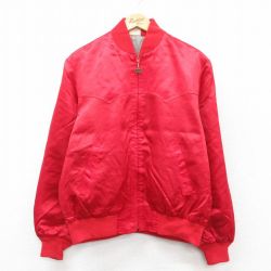 L★古着 ウォールズ Walls 長袖 ナイロン ジャケット メンズ 80年代 80s USA製 赤 25nov19
