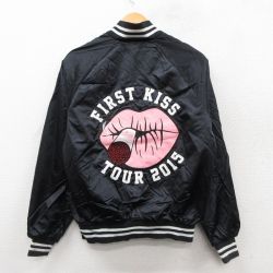 S★古着 長袖 ナイロン ジャケット メンズ キッドロック ラグラン 黒【spe】 26jan10