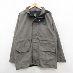 L★古着 長袖 ナイロン ジャケット パーカー メンズ 90年代 90s Gateway リップストップ 緑系 26jan13