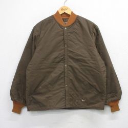 L★古着 10X 長袖 ナイロン ジャケット メンズ 90年代 90s USA製 茶他 26feb06