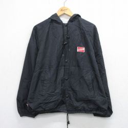 L★古着 Shortys 長袖 ナイロン ジャケット パーカー メンズ 90年代 90s USA製 黒【spe】 26feb06