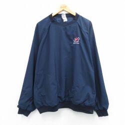 【20%OFF】90s ラグランナイロンジャケット CARMELBY THE SEA ネイビー XL | 古着