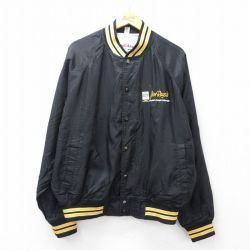 XL★古着 長袖 ナイロン ジャケット メンズ 00年代 00s Jim Raysik Dodge Jeep ラグラン 大きいサイズ 黒他 26mar12