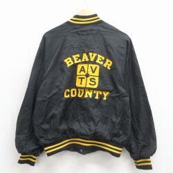 BEAVER 80s ラグランナイロンジャケット ブラック L | 古着
