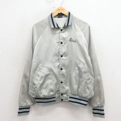 L★古着 長袖 ナイロン ジャケット メンズ 80年代 80s Etta ラグラン USA製 グレー 26mar24