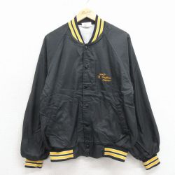 80s ラグランナイロンジャケット QUINCY ブラック M | 古着