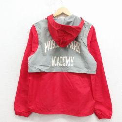 チャンピオン 90s ハーフジップナイロンジャケット アカデミー レッド S | 古着