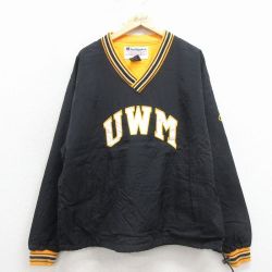 チャンピオン 00s ナイロンジャケット UWM ブラック XL | 古着