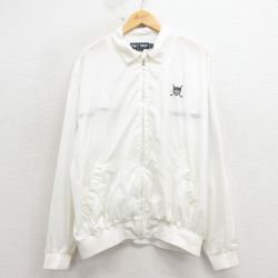 L★古着 ラルフローレン ポロゴルフ 長袖 ブランド ナイロン ジャケット メンズ 90年代 90s ワンポイントロゴ 白 26apr10