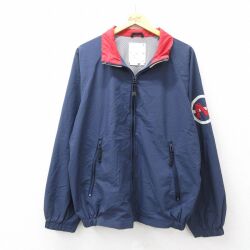 ノーティカ ラグランナイロンジャケット 内側メッシュ ネイビー XL | 古着
