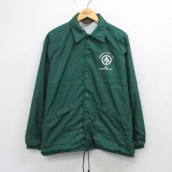 XL★古着 Dunbrooke 長袖 ナイロン ジャケット メンズ 80年代 80s CHAIRMANS USA製 緑 26apr20