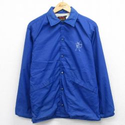 L★古着 Dunbrooke 長袖 ナイロン ジャケット メンズ 90年代 90s 弓矢 USA製 青 26apr20
