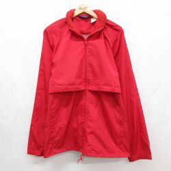 XL★古着 ウールリッチ 長袖 ナイロン ジャケット メンズ 90年代 90s ラグラン 大きいサイズ レッド 26jun04