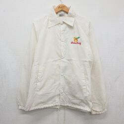 ナイロンジャケット 90s フリーメイソン ホワイト メンズXL相当 | 古着